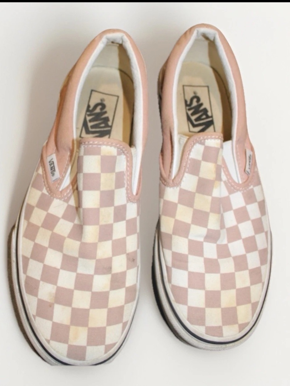 Vans Classic Slip-On Color Theory Checkerboard – Rose Smoke – Women’s 7 – Fair